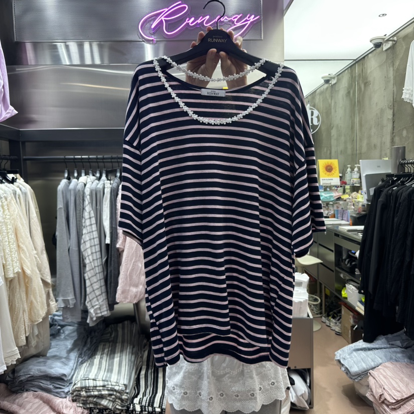 RUNWAY-런웨이韓國直郵㊣女裝新品推薦人氣熱賣休閑時尚T恤RUNWAYT恤圖色3