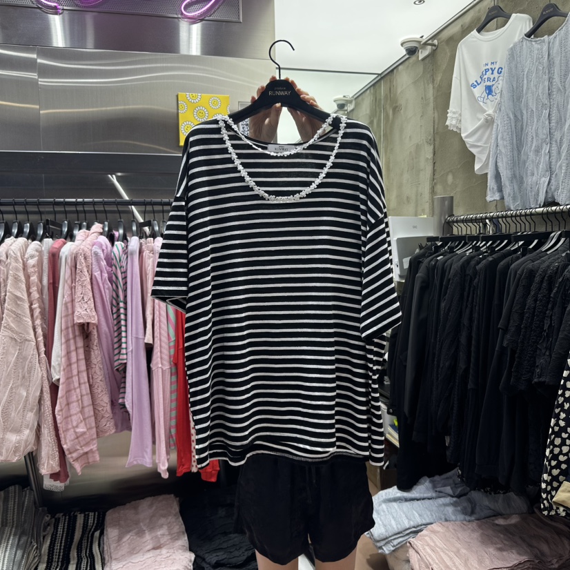 RUNWAY-런웨이韓國直郵㊣女裝新品推薦人氣熱賣休閑時尚T恤RUNWAYT恤圖色4