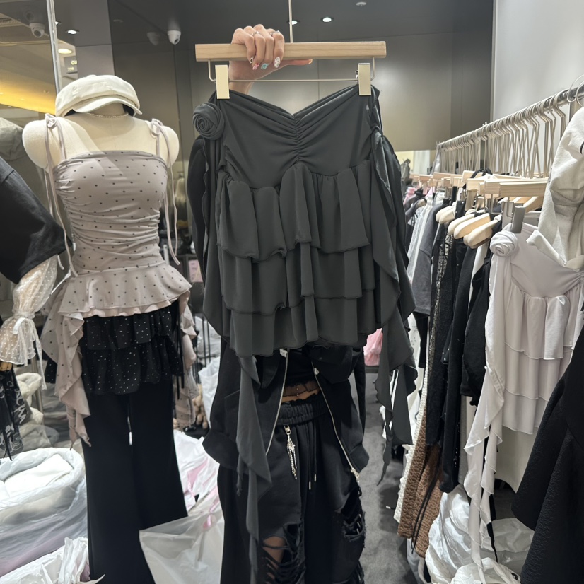 OUR MINUTE韓國直郵㊣東大門實拍女裝新品25春夏時尚熱賣短裙OUR MINUTE短裙圖色2