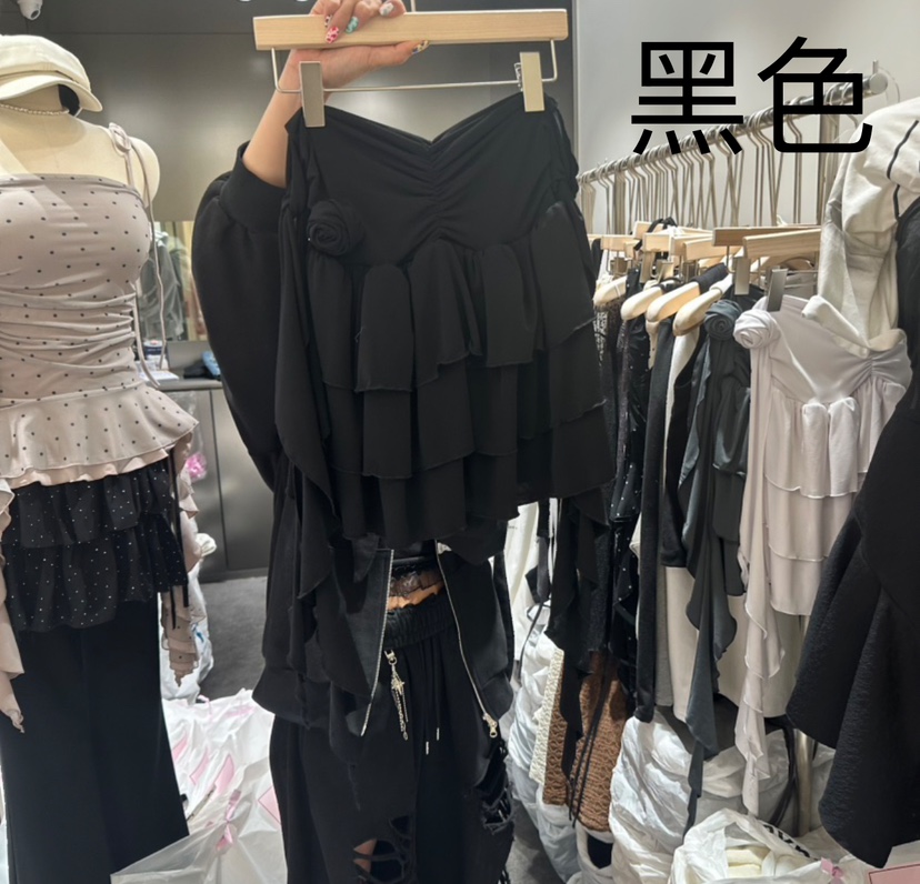 OUR MINUTE韓國直郵㊣東大門實拍女裝新品25春夏時尚熱賣短裙OUR MINUTE短裙圖色3