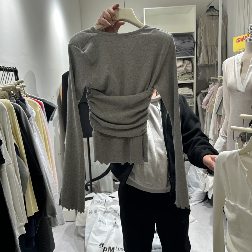 MAY DOROYHY韓國㊣直郵東大門代購女裝新品人氣長袖T恤緊身MAY DOROYHY長袖T恤