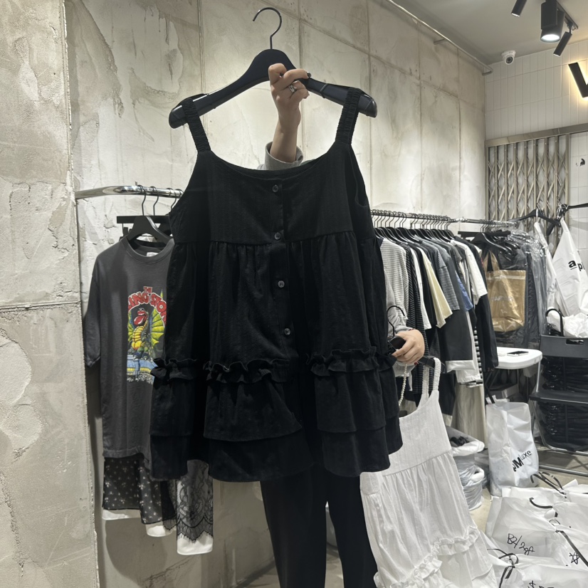 VANTA直郵韓國代購㊣女裝新品人氣熱賣25春夏休閑時尚吊帶背心VANTA吊帶/背心圖色2