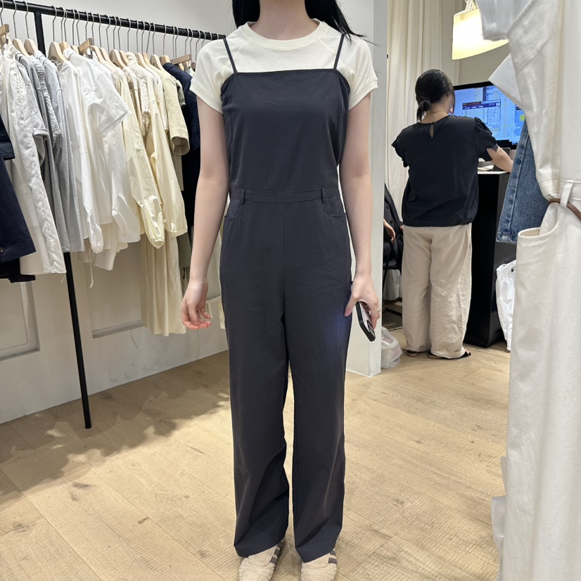 OVERTAKE直郵韓國代購㊣女裝新品熱賣休閑25春夏連體褲不含腰帶OVERTAKE連體褲圖色2