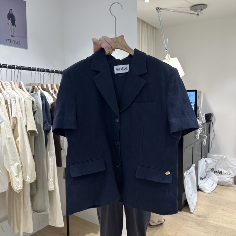 OVERTAKE韓國直郵㊣女裝新品25春夏推薦時尚熱賣休閑人氣夾克OVERTAKE夾克圖色3