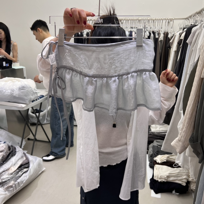 PADO直郵韓國代購㊣女裝新品熱賣推薦人氣25春夏休閑時尚短裙PADO短裙圖色2
