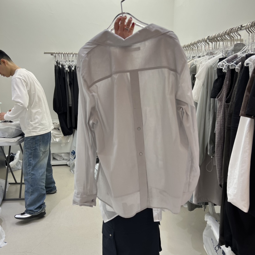 PADO韓國㊣直郵東大門代購女裝新款25春夏人氣休閑襯衫蕾絲衫PADO襯衫/蕾絲衫