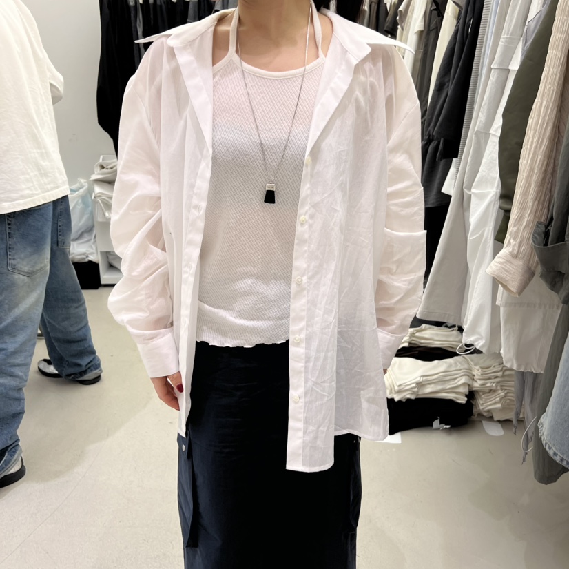 PADO韓國㊣直郵東大門代購女裝新款25春夏人氣休閑襯衫蕾絲衫PADO襯衫/蕾絲衫圖色2