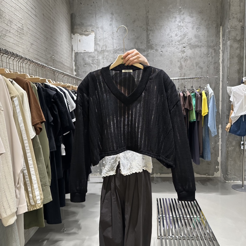 JUNI韓國㊣直郵東大門代購女裝新品推薦休閑25春夏時尚針織衫my juni針織衫圖色3