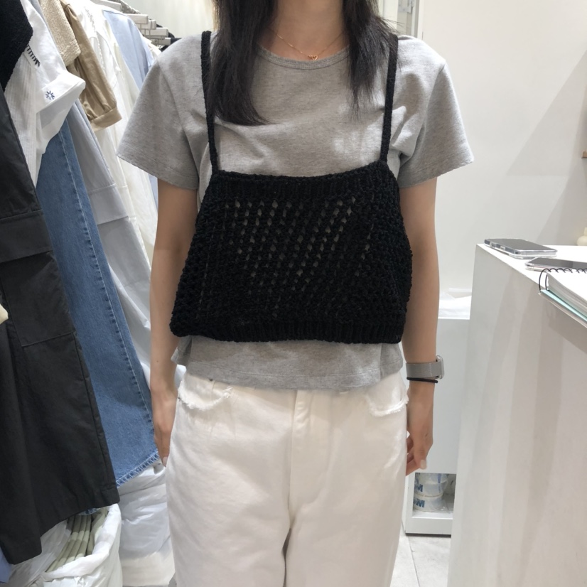 ASOME韓國㊣直郵東大門代購女裝新品休閑25春夏吊帶背心不含內搭A.SOME吊帶/背心圖色4