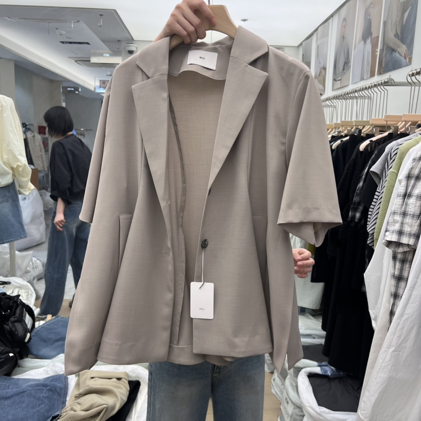 MOI-A韓國直郵㊣東大門實拍女裝新品人氣休閑推薦25春夏夾克MOI-A夾克