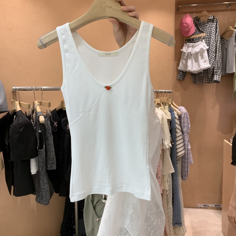 BY FLOW韓國直郵㊣東大門實拍女裝新品人氣25春夏吊帶背心BY FLOW吊帶/背心