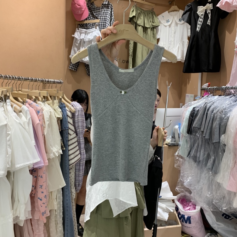 BY FLOW韓國直郵㊣東大門實拍女裝新品人氣25春夏吊帶背心BY FLOW吊帶/背心圖色3
