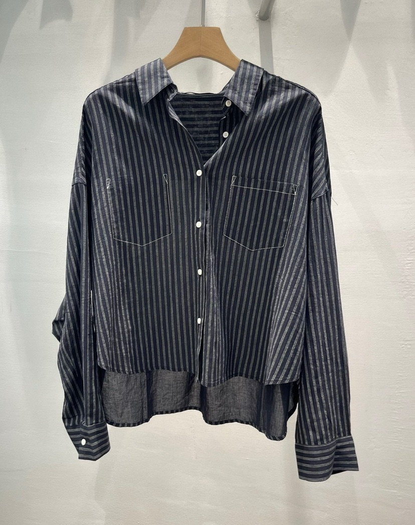 1 2ILLY-S直郵韓國代購㊣女裝新品推薦熱賣襯衫蕾絲衫口袋1 2ILLY/THE SIL襯衫/蕾絲衫圖色2