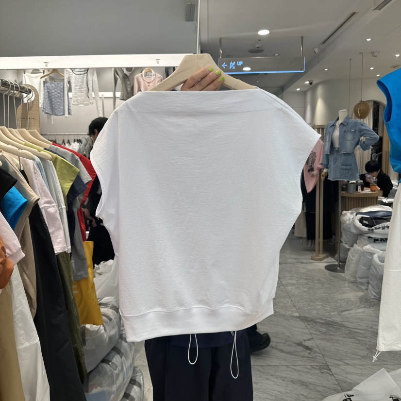 REVE-L韓國直郵㊣女裝新款熱賣休閑時尚25春夏推薦T恤絲綢REVE-LT恤