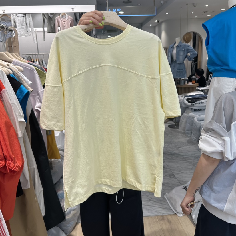 REVE-L韓國直郵㊣女裝新品25春夏休閑推薦時尚人氣熱賣T恤REVE-LT恤圖色3