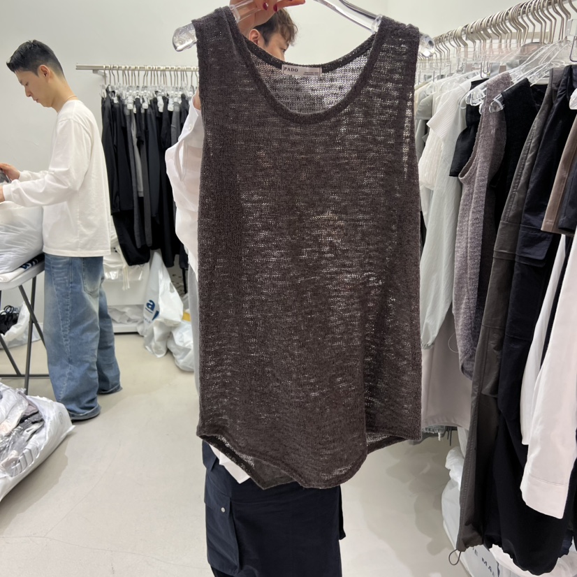 PADO韓國直郵㊣東大門實拍女裝新品時尚25春夏推薦吊帶背心PADO吊帶/背心圖色2