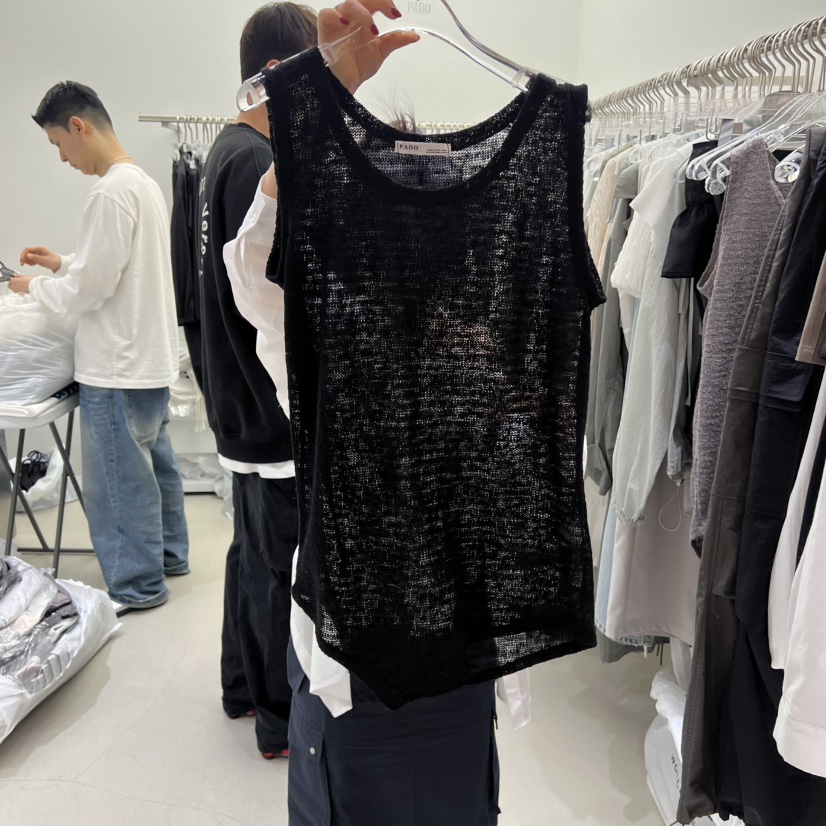 PADO韓國直郵㊣東大門實拍女裝新品時尚25春夏推薦吊帶背心PADO吊帶/背心圖色3
