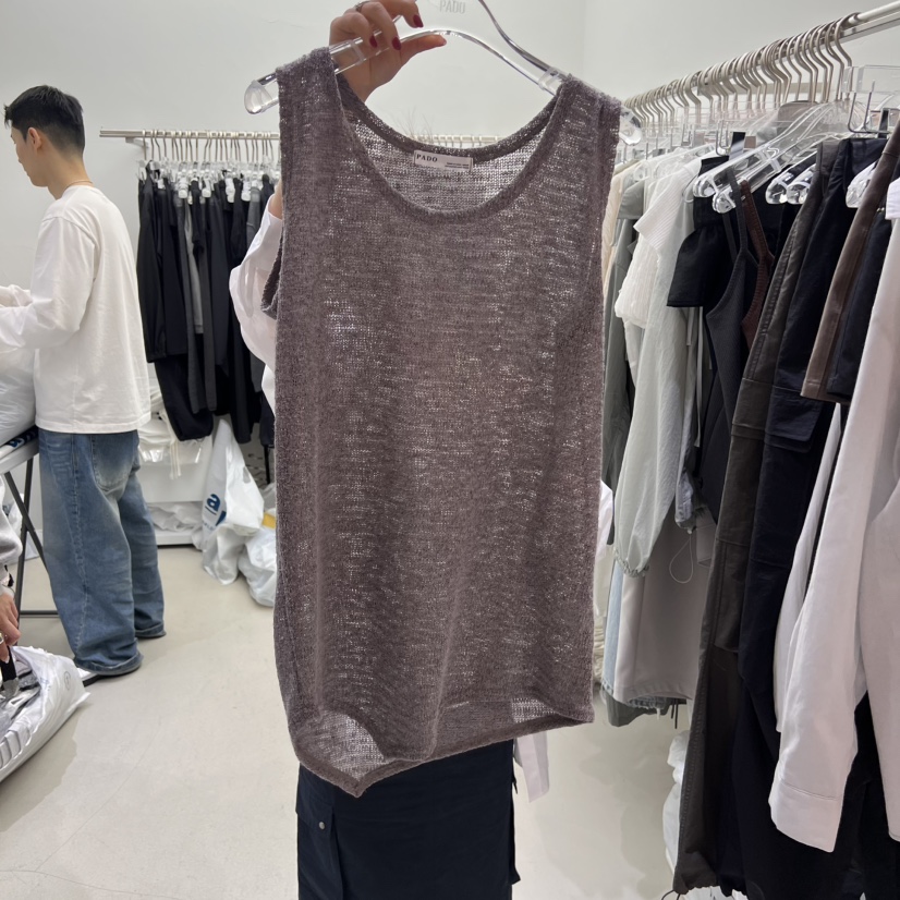 PADO韓國直郵㊣東大門實拍女裝新品時尚25春夏推薦吊帶背心PADO吊帶/背心圖色4
