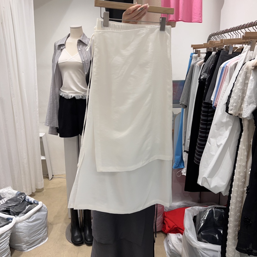 MUNSELL直郵韓國代購㊣女裝新品休閑時尚熱賣25春夏半身裙中短裙MUNSELL半身裙/中短裙