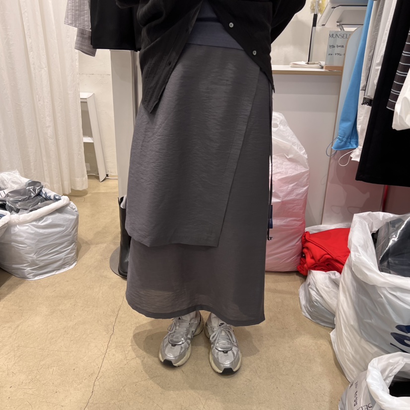 MUNSELL直郵韓國代購㊣女裝新品休閑時尚熱賣25春夏半身裙中短裙MUNSELL半身裙/中短裙圖色2