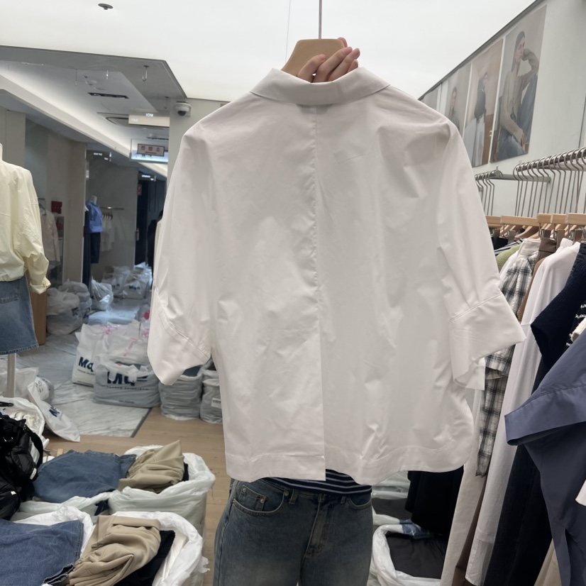 MOI-A韓國直郵㊣東大門實拍女裝新品推薦人氣25春夏襯衫蕾絲衫MOI-A襯衫/蕾絲衫