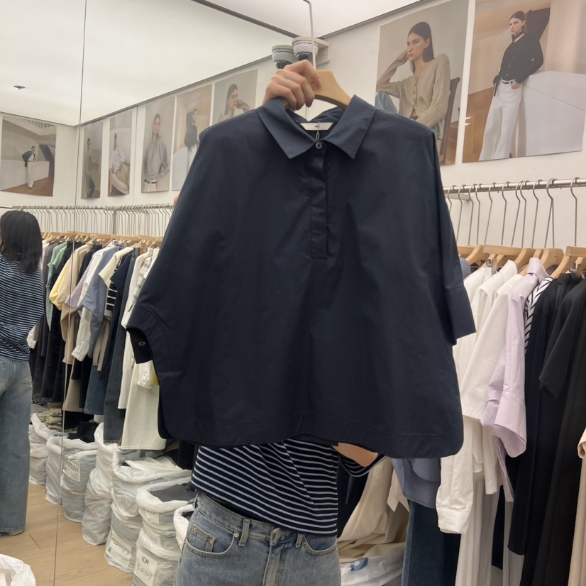 MOI-A韓國直郵㊣東大門實拍女裝新品推薦人氣25春夏襯衫蕾絲衫MOI-A襯衫/蕾絲衫圖色1