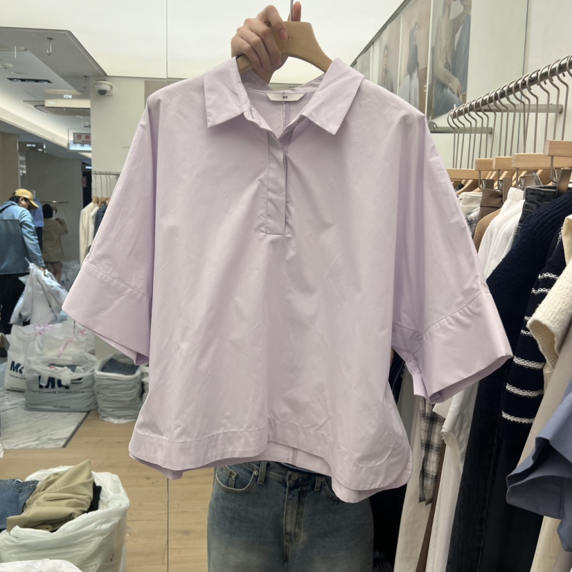 MOI-A韓國直郵㊣東大門實拍女裝新品推薦人氣25春夏襯衫蕾絲衫MOI-A襯衫/蕾絲衫圖色2