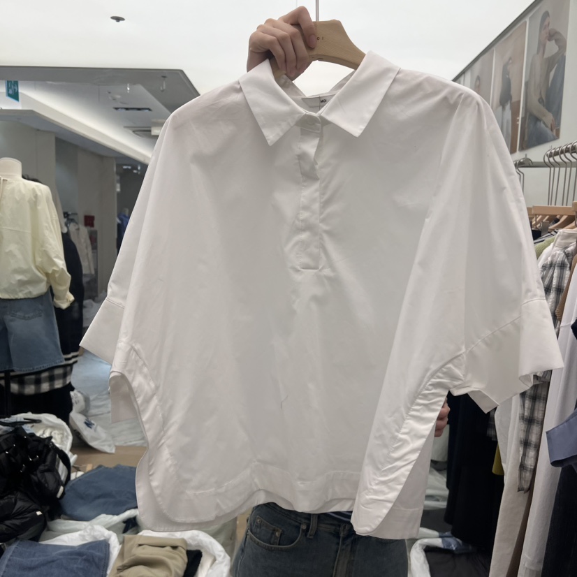 MOI-A韓國直郵㊣東大門實拍女裝新品推薦人氣25春夏襯衫蕾絲衫MOI-A襯衫/蕾絲衫圖色3