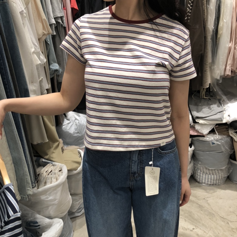ALMOND PEPE韓國直郵㊣東大門實拍女裝新品推薦25春夏人氣T恤ALMOND PEPET恤圖色2