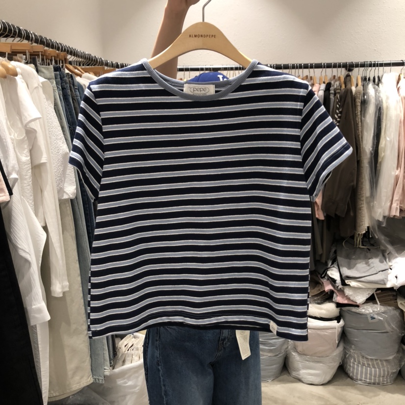 ALMOND PEPE韓國直郵㊣東大門實拍女裝新品推薦25春夏人氣T恤ALMOND PEPET恤圖色3