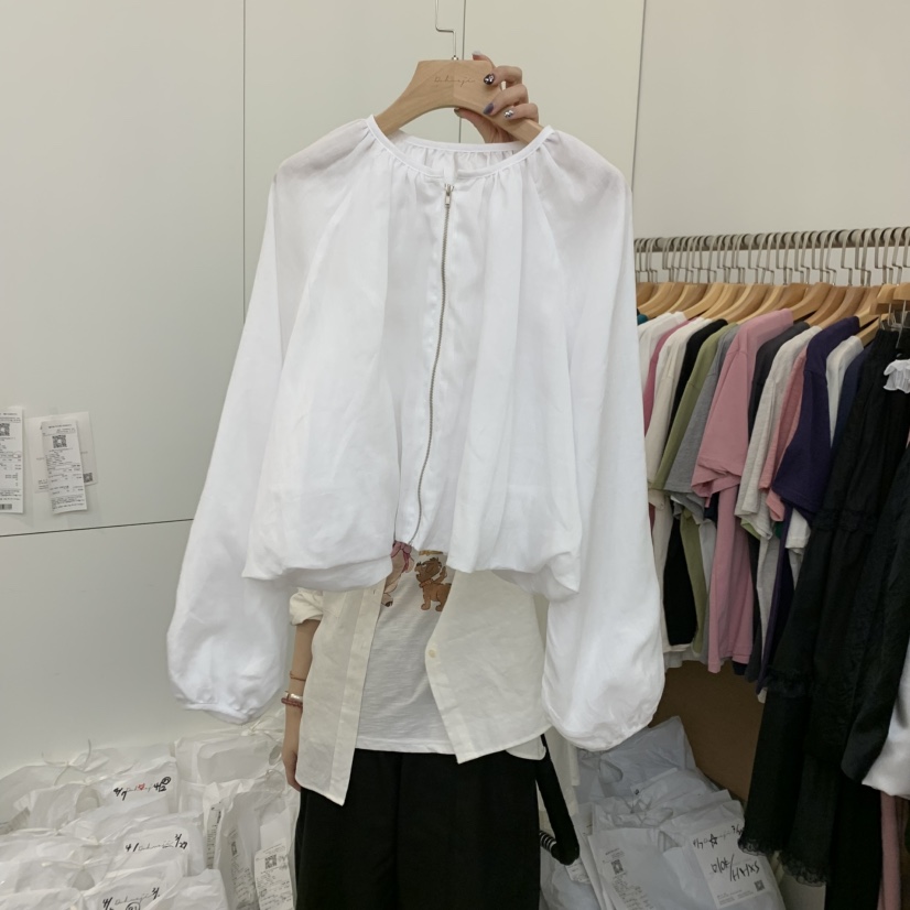 DOHWAJI韓國㊣直郵東大門代購女裝新品時尚休閑推薦夾克亞麻DOHWAJI夾克圖色1