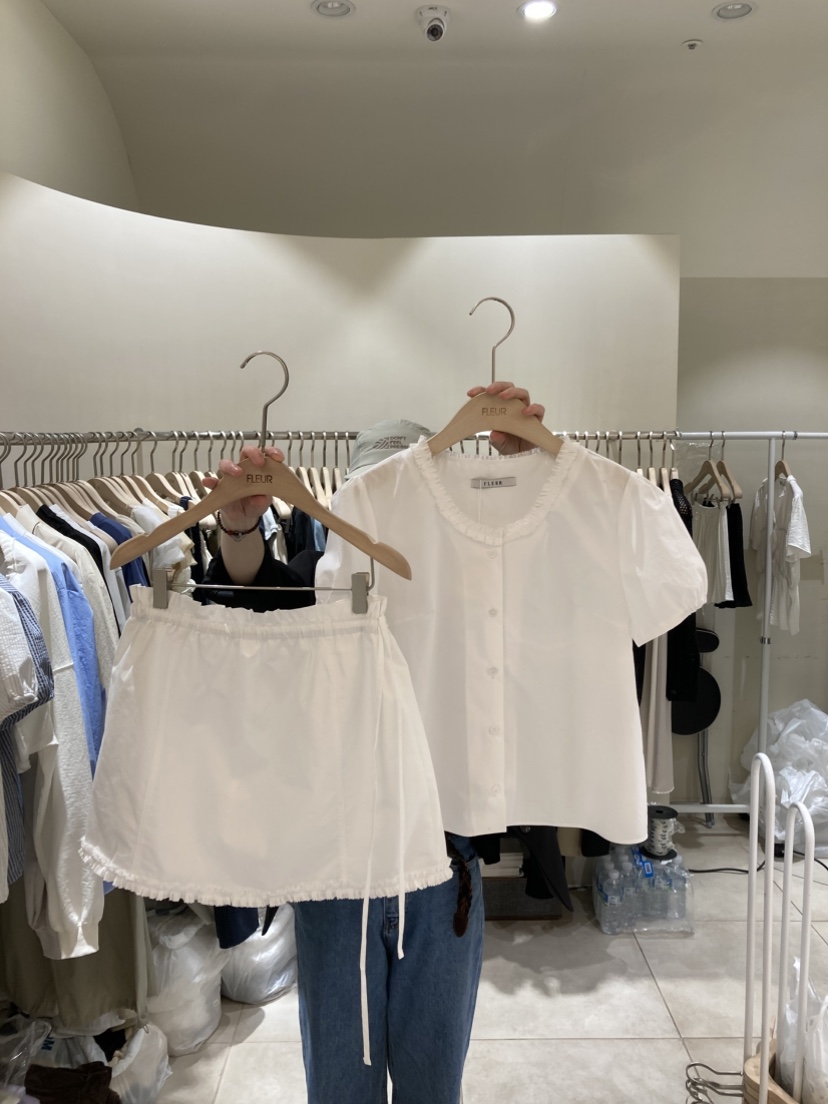 FLEUR-P韓國㊣直郵東大門代購女裝新品25春夏時尚推薦短裙FLEUR短裙