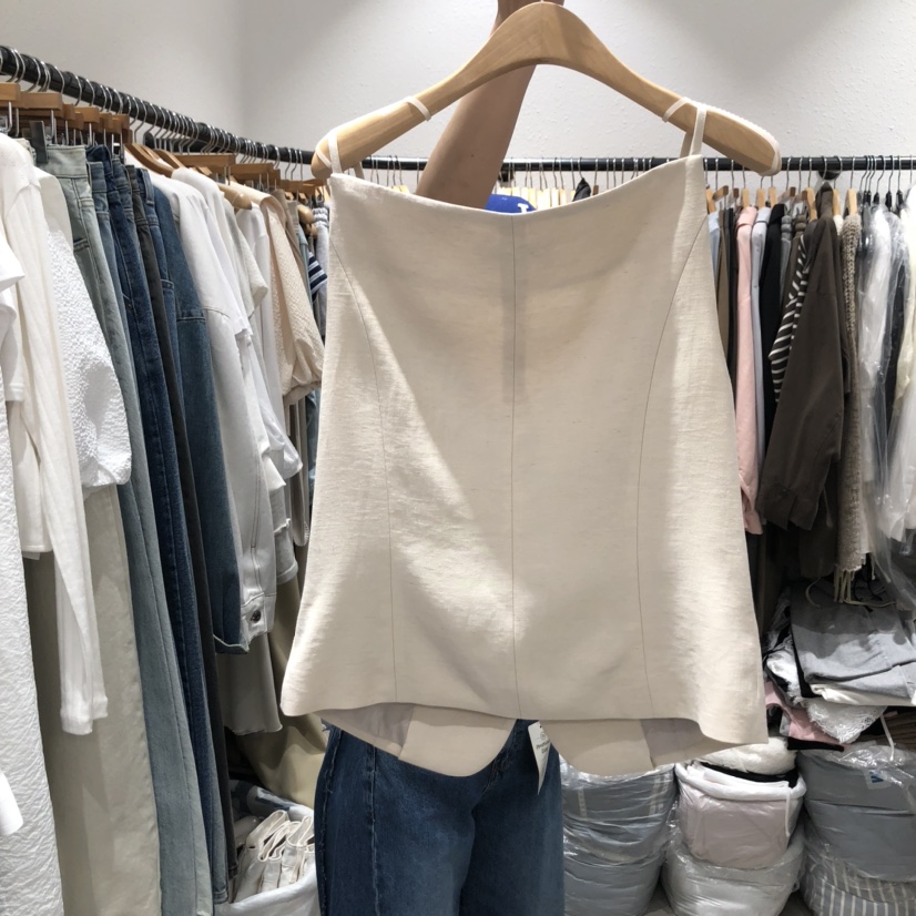 ALMOND PEPE直郵韓國代購㊣女裝新品休閑時尚人氣熱賣馬甲ALMOND PEPE馬甲