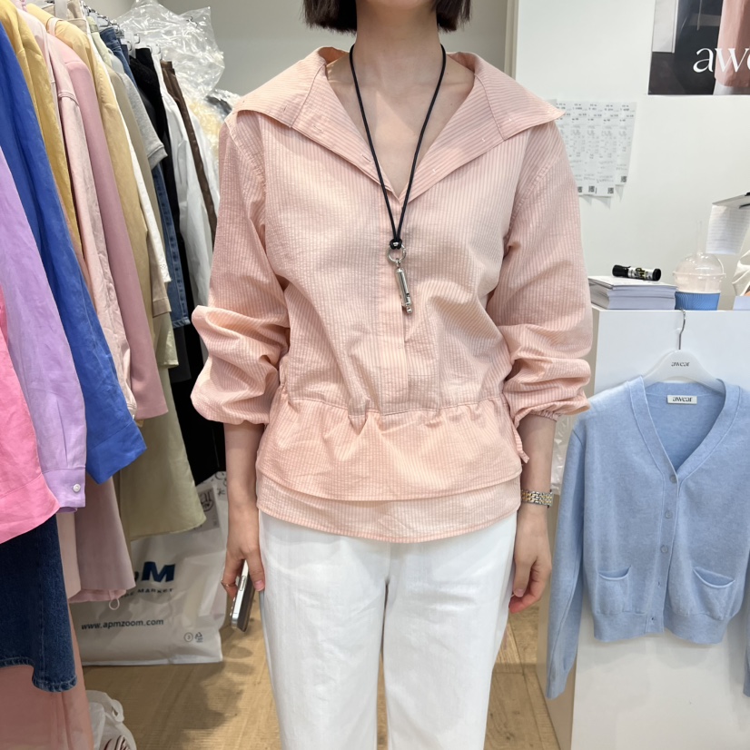 RUMIRU/AWEAR韓國㊣直郵東大門代購女裝新品推薦襯衫蕾絲衫awear/RUMIRU襯衫/蕾絲衫
