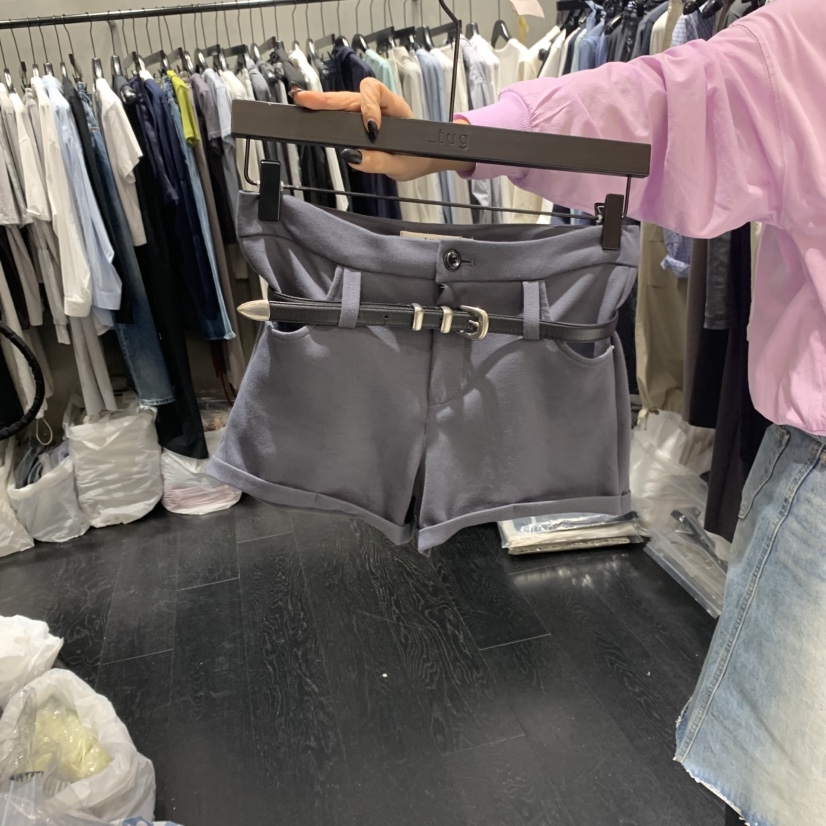 TUG韓國直郵㊣女裝新品休閑25春夏熱賣人氣推薦短褲不含腰帶TUG短褲