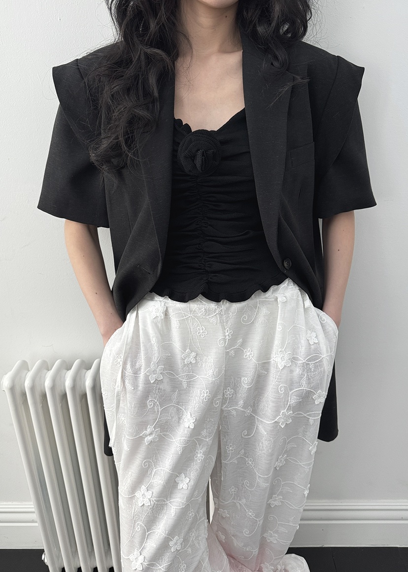 CLODE韓國㊣直郵東大門代購女裝新款熱賣休閑推薦時尚夾克亞麻CLODE夾克