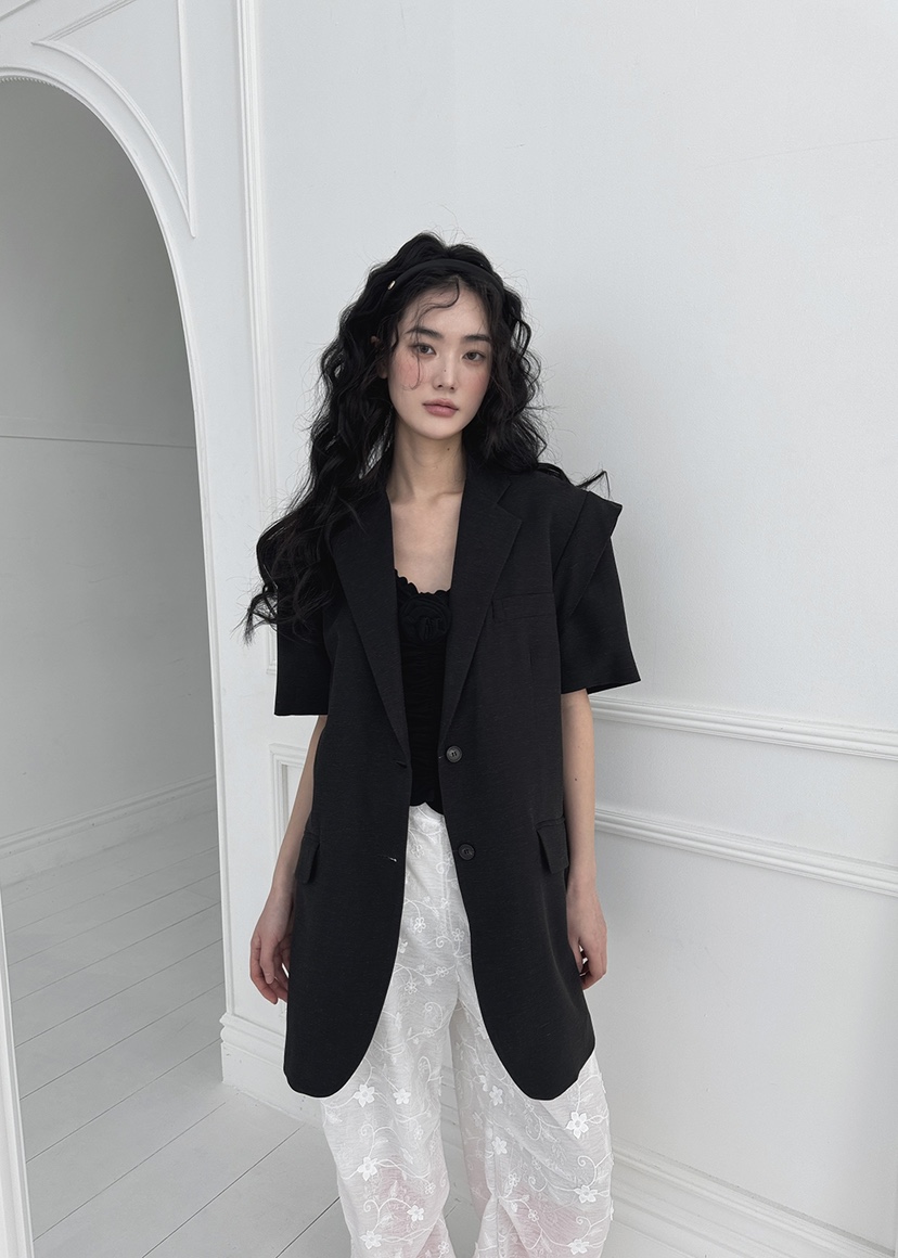 CLODE韓國㊣直郵東大門代購女裝新款熱賣休閑推薦時尚夾克亞麻CLODE夾克