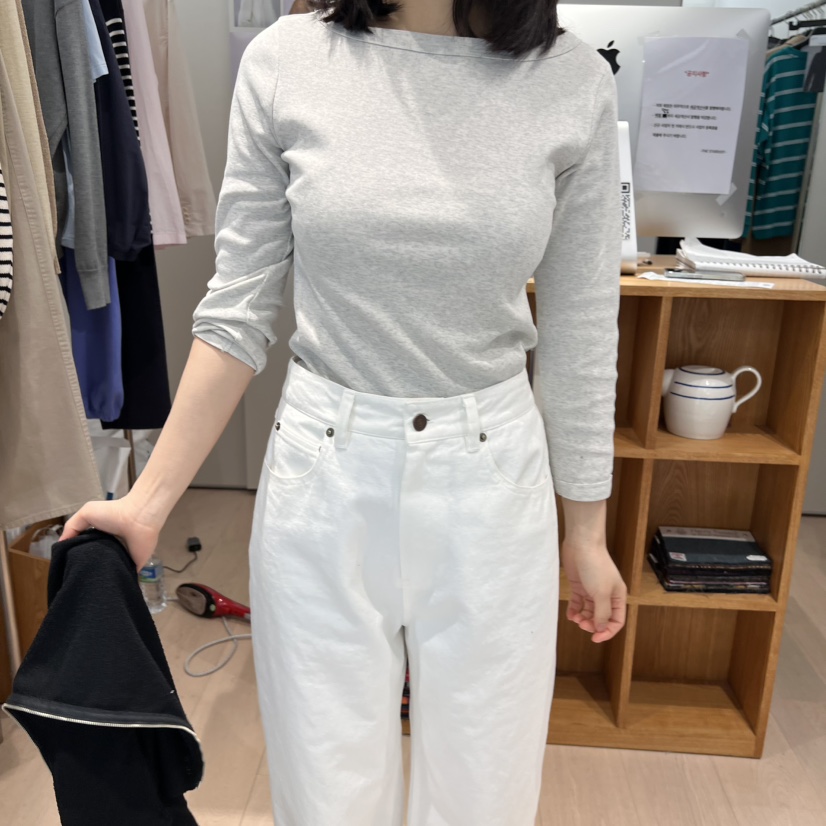 THE TARDUST韓國直郵㊣女裝新品25春夏休閑人氣長袖T恤圓領THE TARDUST長袖T恤圖色2