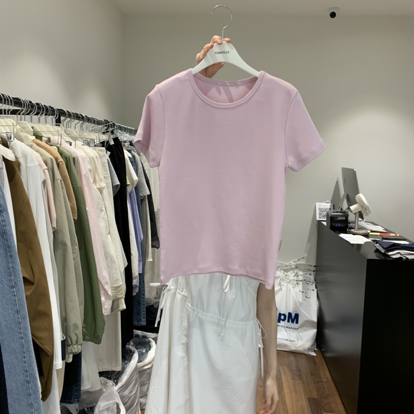 GABRIELLE韓國㊣直郵東大門代購女裝新款時尚推薦人氣休閑T恤GABRIELLET恤圖色4