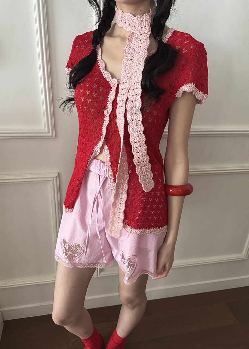 CLODE韓國直郵㊣女裝新品熱賣時尚人氣針織衫可愛的含圍巾腰帶CLODE針織衫