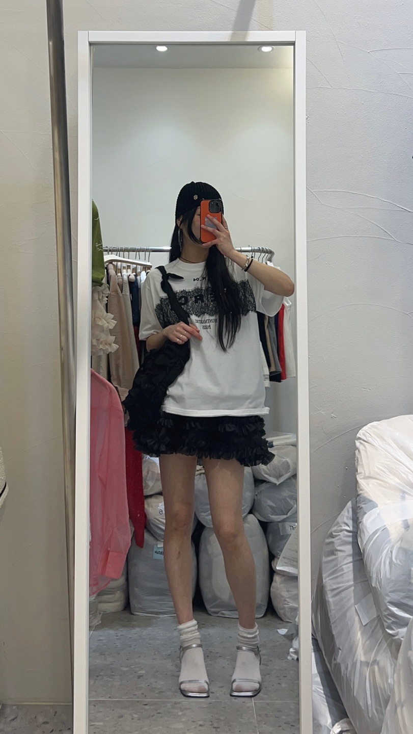 ROU.TINE直郵韓國代購㊣女裝新品休閑人氣推薦熱賣25春夏T恤ROU.TINET恤