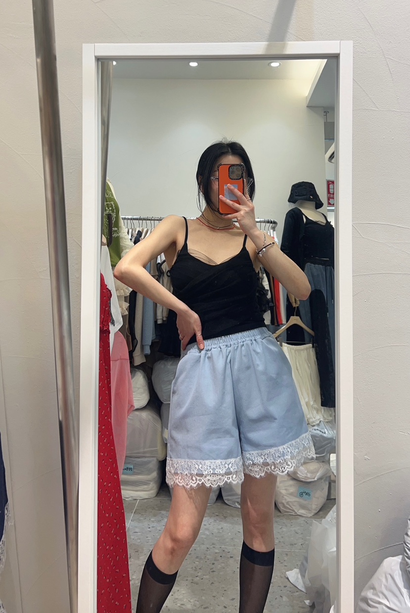 ROU.TINE韓國直郵㊣東大門實拍女裝新款推薦25春夏人氣短褲ROU.TINE短褲