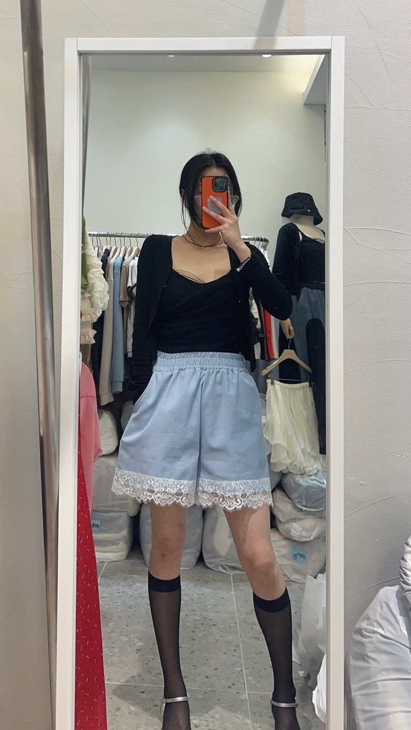 ROU.TINE韓國直郵㊣東大門實拍女裝新款推薦25春夏人氣短褲ROU.TINE短褲