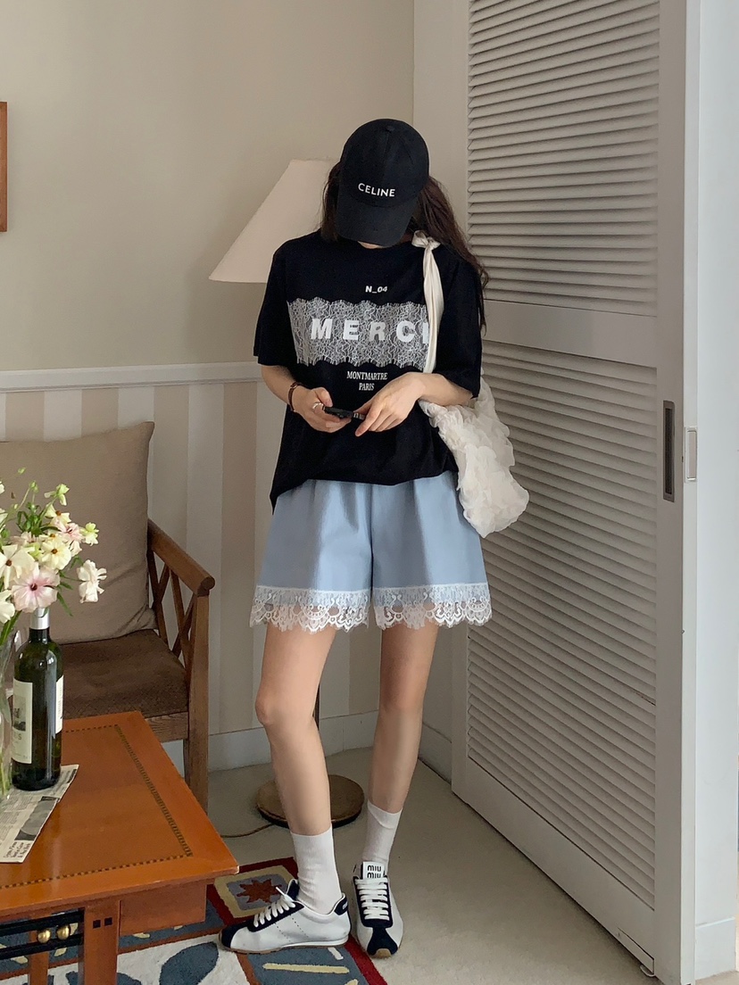 ROU.TINE韓國直郵㊣東大門實拍女裝新款推薦25春夏人氣短褲ROU.TINE短褲