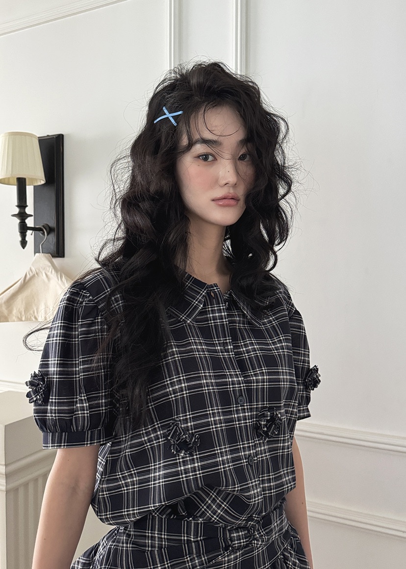 CLODE韓國㊣直郵東大門代購女裝新品休閑熱賣人氣襯衫蕾絲衫CLODE襯衫/蕾絲衫