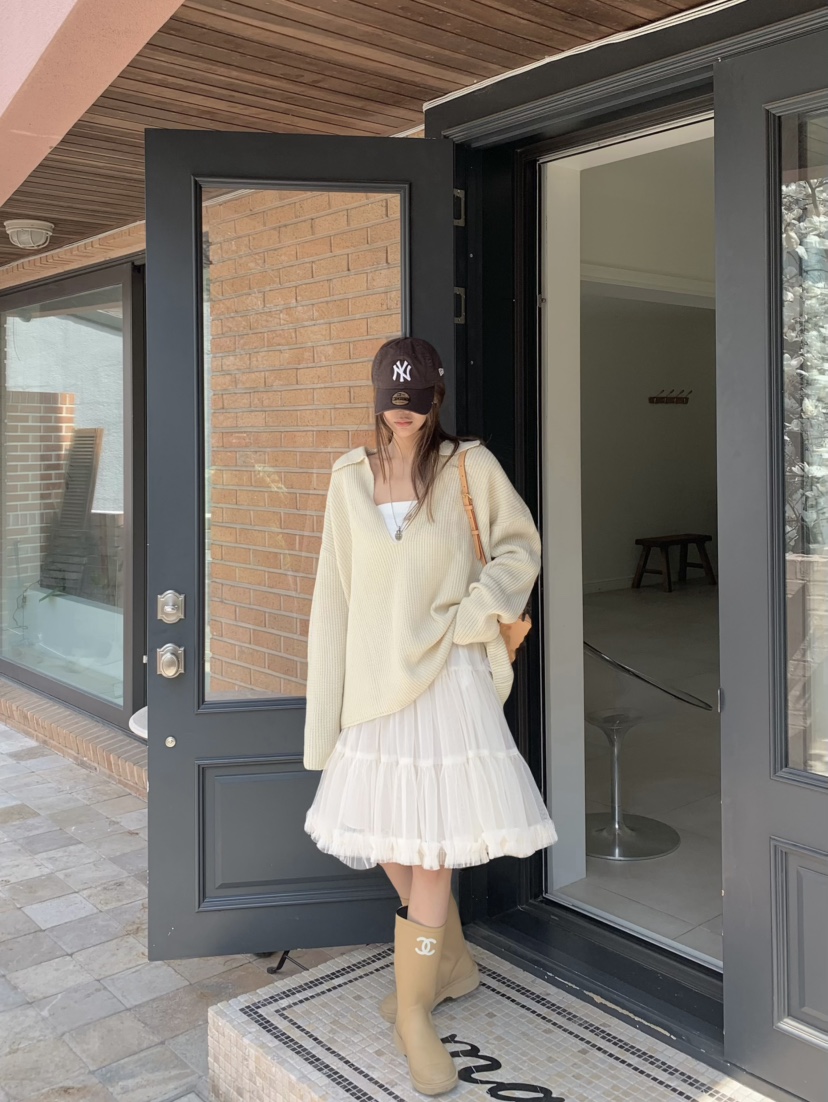 VIRKIN韓國㊣直郵東大門代購女裝新款推薦25春夏半身裙中短裙VIRKIN半身裙/中短裙