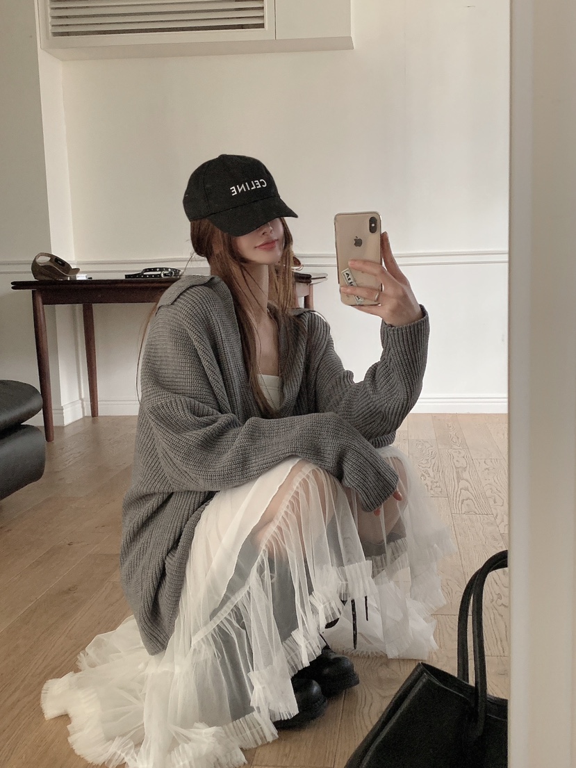 VIRKIN韓國㊣直郵東大門代購女裝新款推薦25春夏半身裙中短裙VIRKIN半身裙/中短裙