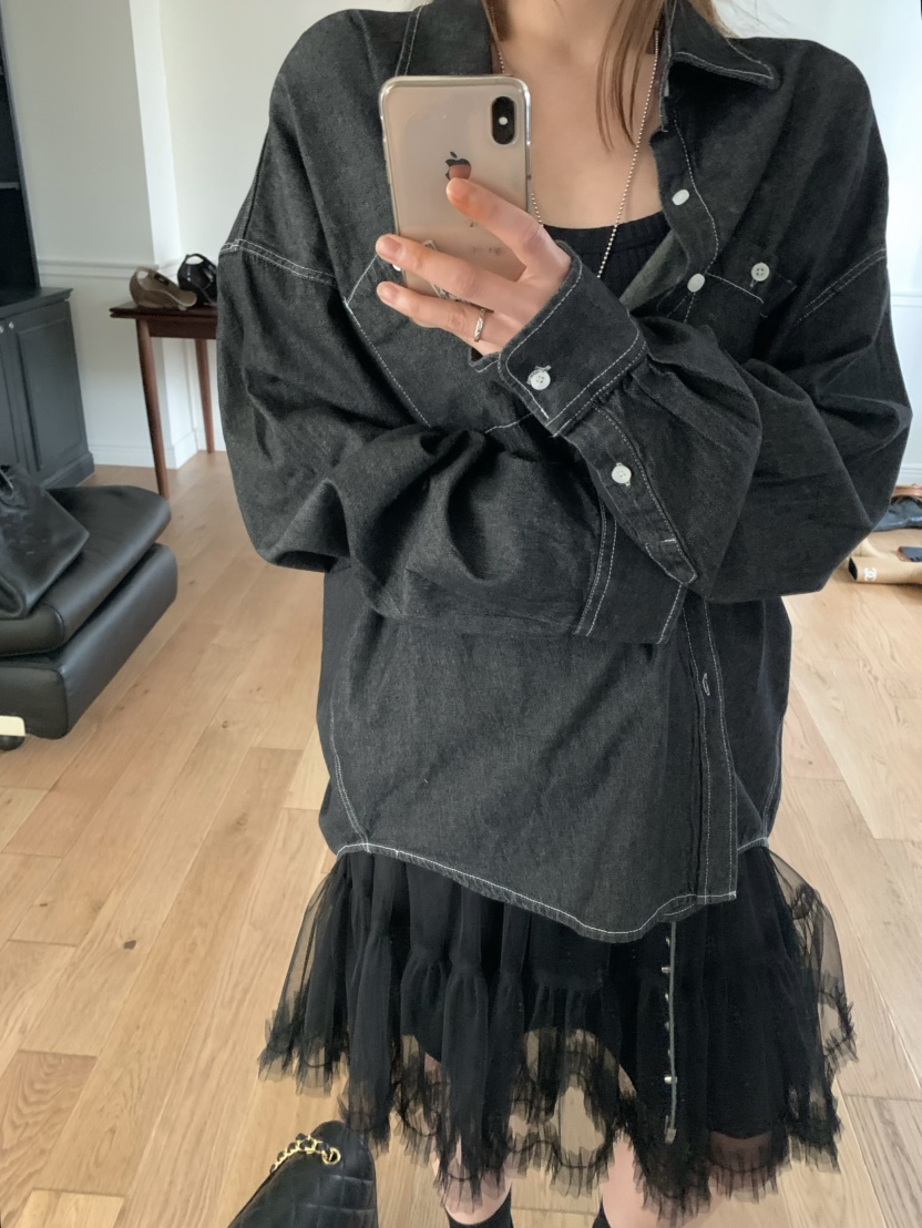 VIRKIN韓國㊣直郵東大門代購女裝新款推薦25春夏半身裙中短裙VIRKIN半身裙/中短裙