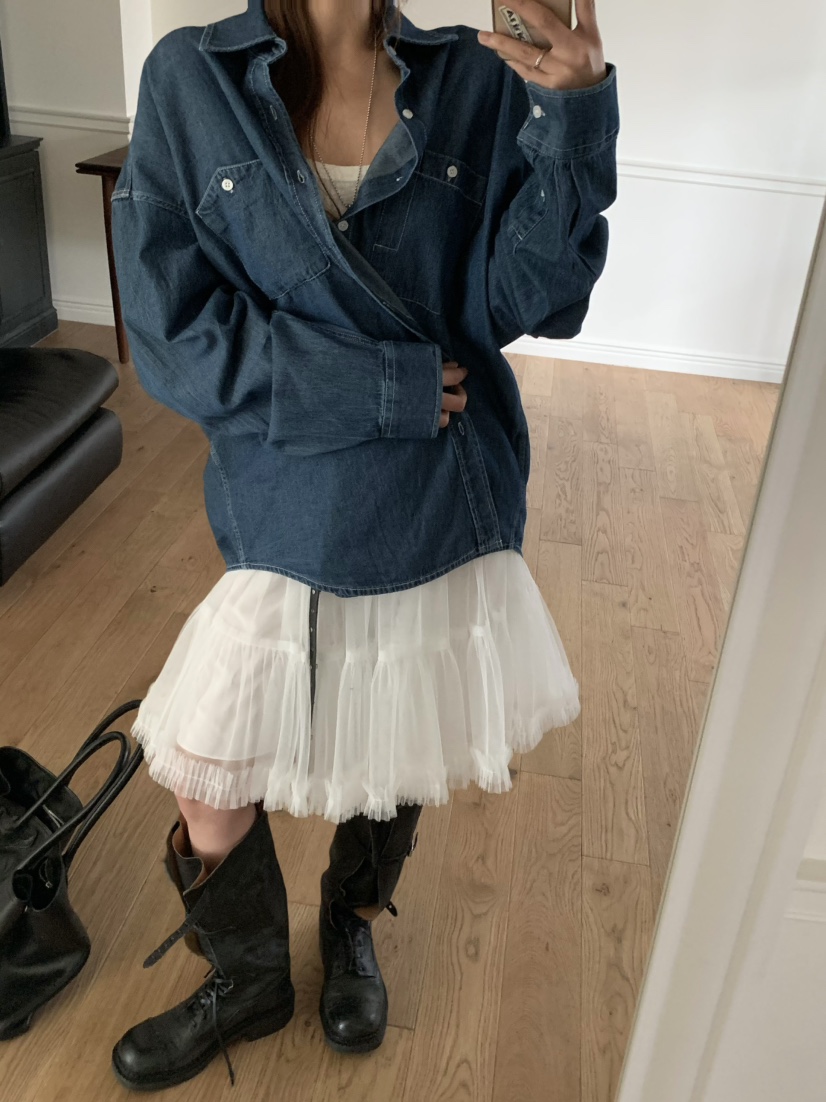 VIRKIN韓國㊣直郵東大門代購女裝新款推薦25春夏半身裙中短裙VIRKIN半身裙/中短裙