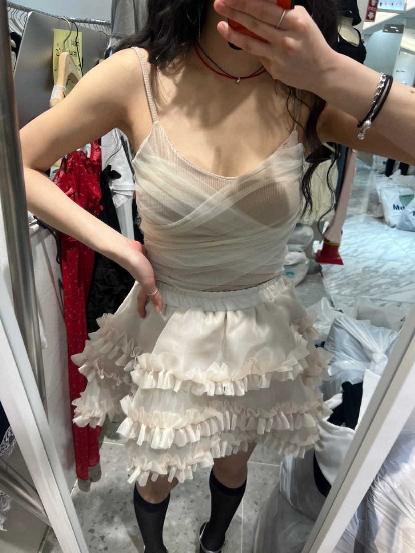 ROU.TINE韓國㊣直郵東大門代購女裝新款熱賣25春夏吊帶背心ROU.TINE吊帶/背心